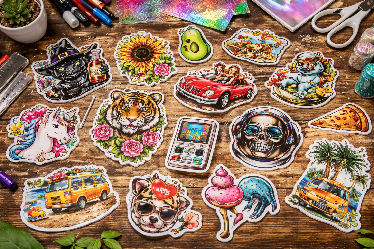 Imprimantă UV-DTF — stickere și etichete personalizate