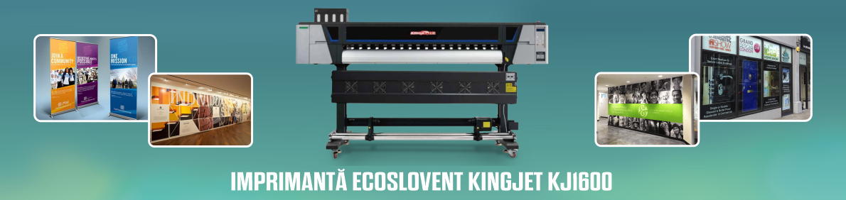 Imprimanta ecosolvent Kingjet cu cap printare I3200, model KJ1600