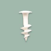 Surub plastic 30mm alb