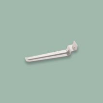 Euro carlig plastic alb - 140mm