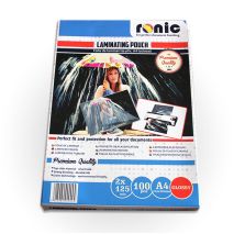 Folie de laminat lucioasa tip plic A4 - RONIC - 60 MICRONI